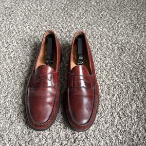 Sebago Mens Brown Leather Hand sewn Classic Penny Loafers Shoes Size 13 A